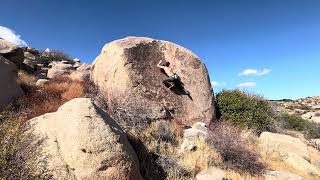 Unknown Cottonwood Seam  Culp Valley Bouldering [upl. by Rennug]