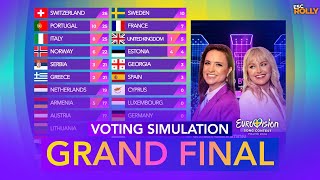 Eurovision 2024  GRAND FINAL  Voting Simulation Fan Jury  YOUR Voting [upl. by Calhoun]