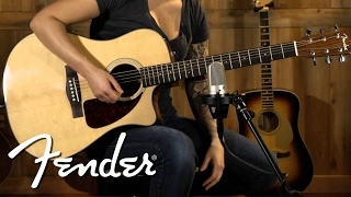 Fender Acoustic CD140SCE Demo  Fender [upl. by Aruat]