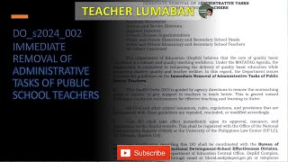 DepEd Order No 002 s 2024 [upl. by Neelyaj]