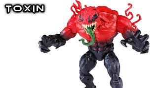 Marvel Legends TOXIN Variant SpiderMan Action Figure Review [upl. by Lucrece]