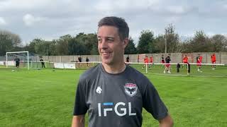 INTERVIEW  Paul Jones  Squires Gate vs FC Isle of Man [upl. by Razaele641]