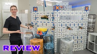 TACTICAL NERF FORT 30  THE ULTIMATE NERF CASTLE [upl. by Eciruam]