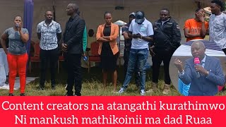 CONTENT CREATORS KURATHIMWO IGONGONA INI RIA MATHIKO MA BABA WA RUA [upl. by Imailiv]