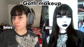 Goth makeup routine [upl. by Diahann]