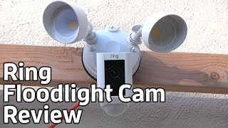 Ring Floodlight Cam outdoor security camera review  TechHive [upl. by Alracal966]