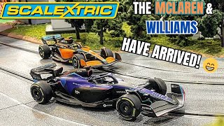 Scalextric F1 McLaren amp Williams Slot Cars Review and Lapping 🏁🏎️ [upl. by Nappy]