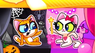 Pink VS Black Secret Room Challenge 🌟 Naptime Stories For Preschoolers by PawsampPlay [upl. by Mcferren]