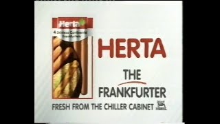 Herta Frankfurters Advert amongst ITV Central ad break 05031993 during quotSurgical Spiritquot [upl. by Ainafets]