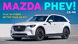 56 MPG Mazda CX90 PHEV PlugIn Hybrid Review [upl. by Olethea845]