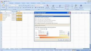 Excel 2007  Prozentuale Abweichungen hervorheben [upl. by Tnomyar]