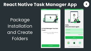 React Native Task Manager App Installation amp Folder Structure  Download Free Code [upl. by Kcirrek564]