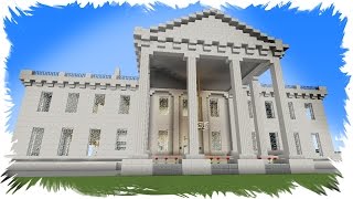 The White House Minecraft Quartz Block Own Version by Fetzenwolf [upl. by Annahsal]