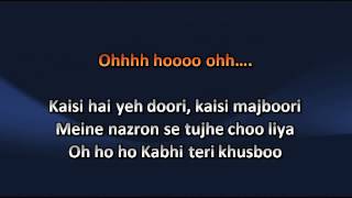 Tujh Mein Rab Dikhta Hai Song Karaoke With Lyrics [upl. by Landel647]