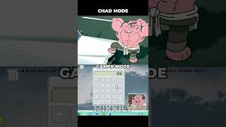 Chad Mode vs Gamer Mode shorts [upl. by Yrffej]