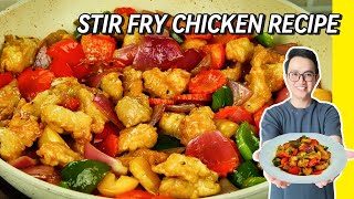 DELICIOUS STIR FRY CHICKEN RECIPE  A StepbyStep Guide  ASMR Cooking [upl. by Eitsyrhc710]