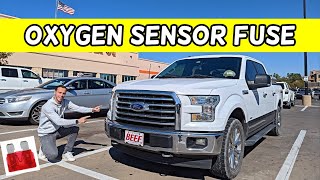 FORD F150 OXYGEN SENSOR FUSE LOCATION REPLACEMENT F 150 02 SENSOR FUSE 2015 2016 2017 [upl. by Erbua140]