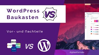 WordPress oder Homepage Baukasten Vor und Nachteile  Vergleich [upl. by Nylirad660]