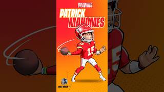 Celebrating the NFL season opener with this painting of Patrick Mahomes 🖌️ PatrickMahomes NFL [upl. by Goodhen]