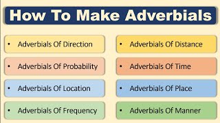 How to make Adverbials  Learn English Grammar Lesson 15  Listening  Writing  Reading  Speaking [upl. by Normac]