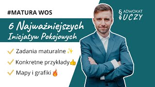 Matura WOS  KONFLIKTY 6 Najważniejszych inicjatyw pokojowych [upl. by Negam]