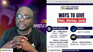 Apostle Osei  Christ Sanctuary Ministry [upl. by Marget]