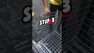 Tutorial Video  installing pallet mesh top cover on a pallet mesh [upl. by Lyndsay]