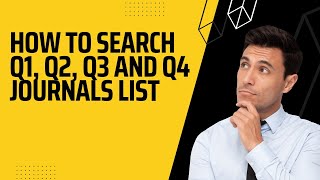 journal 15 how to search Q1Q2Q3 and Q4 journals search [upl. by Htebiram454]