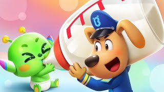 Taking Care of the Baby Alien  Educational Cartoons for Kids  Sheriff Labrador [upl. by Aneed610]