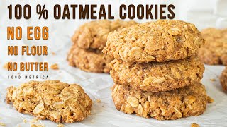 SUPER EASY CRISPY OATMEAL COOKIES [upl. by Eneryt]