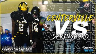 HIGH SCHOOL FOOTBALL  Centerville vs Springboro  Playoff HIGHLIGHT [upl. by Rustin]