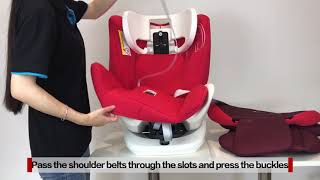 【REEBABY】Baby car seat Murphy 916ISOFIX Install and remove the car seat cloth Group0123 [upl. by Xad]