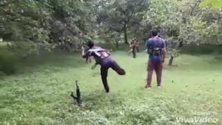 Kashmiri militants play cricket with AK47 as wicket [upl. by Ynoffit17]