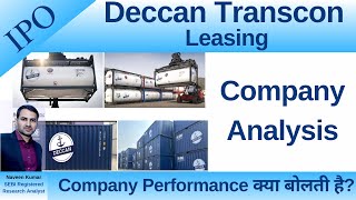 Deccan Transcon IPO  Deccan Transcon Leasing Limited Analysis  GMP  Review  IPO [upl. by Edholm]