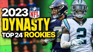 Top 24 Dynasty Rookie Rankings amp Tiers [upl. by Arrio963]