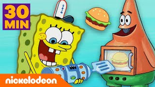 SpongeBob Kanciastoporty  Najlepsze dania od Tłustego Kraba  Nickelodeon Polska [upl. by Ellersick]