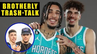 LAMELO AND LIANGELO FUNNY BACK AND FORTH [upl. by Fenny]