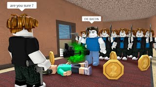 ROBLOX Murder Mystery 2 FUNNY MOMENTS BACON 3 [upl. by Bourque398]