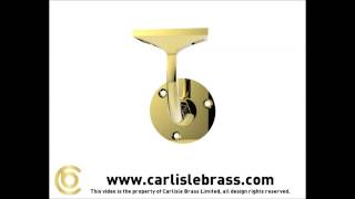 More Door Handles  Carlisle Brass AA85PB Lightweight Handrail Bracket [upl. by Sclar]