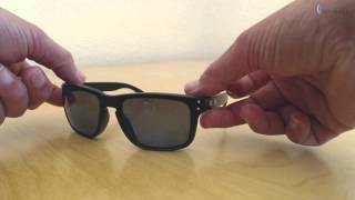 Oakley Holbrook  Matte Black  Ice Iridium Polarized [upl. by Ladnyk825]