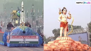 UP Tableau Symbolizes Ayodhya Ram Mandir ISRO Celebrates Chandrayaan Success At Republic Day Parade [upl. by Rainah477]