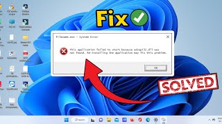 How To Fix advapi32 dll ERROR [upl. by Rodrigo]