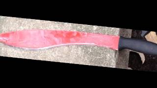 COLD STEEL Cut Test Magnum kukuri Machete＆Bolo Machete [upl. by Garretson]