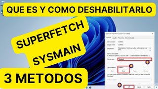 QUE ES Superfetch SysMain y COMO DESHABILITARLO EN WINDOWS 11 22H2 [upl. by Nelda464]