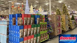 COSTCO CHRISTMAS TREES CHRISTMAS DECORATIONS KITCHENWARE SHOP WITH ME SHOPPING STORE WALK THROUGH [upl. by Ab]