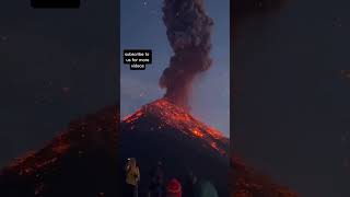 ERUPTING Volcano Encounter CAUGHT on Camera volcano eruption shorts trending history [upl. by Shinberg971]