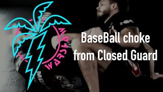 Beginner Series BaseBall Choke From Closed Guard [upl. by Ancier]