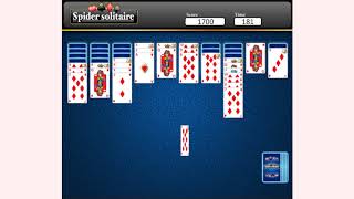 How to play Spider Solitaire game  Free online games  MantiGamescom [upl. by Ralyt]