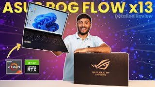 ASUS ROG FLOW X13 2023 REVIEW amp UNBOXING WITH DETAILED REVIEW BENCHMARKS GAMEPLAY PRODUCITVITY🔥 [upl. by Abijah]