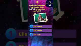 7 preguntas de conjugación  Parte 6 trivia spanishconjugation viral quiz triviatime [upl. by Buroker74]